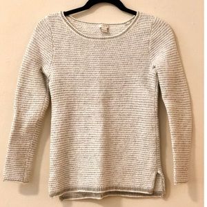 {J. Crew} NWOT Light grey crew neck sweater
